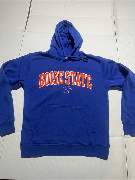 Big Cotton Other - Boise State university college Blue Pullover Hoodie with Logo from Big Cotton